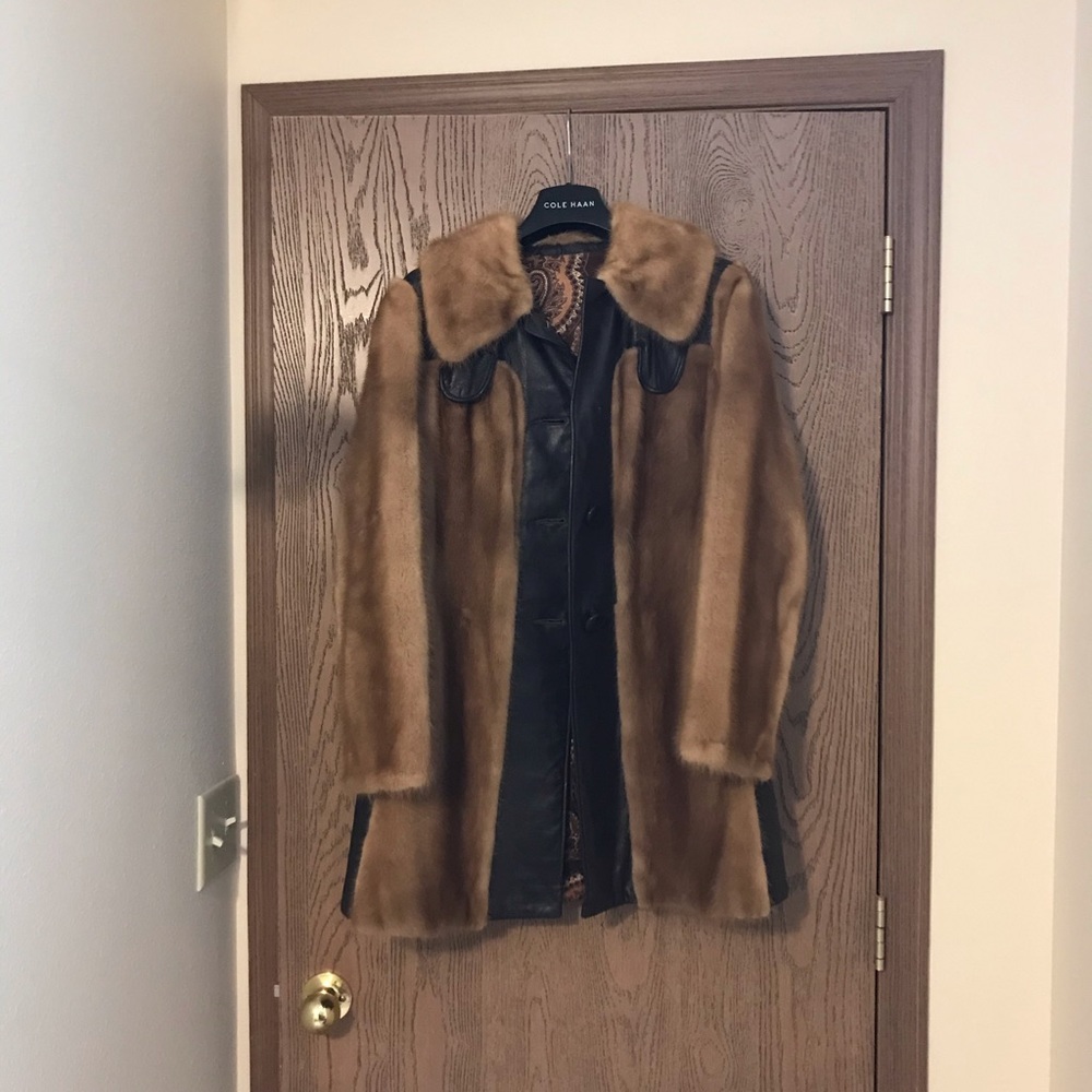 Mink fur coat